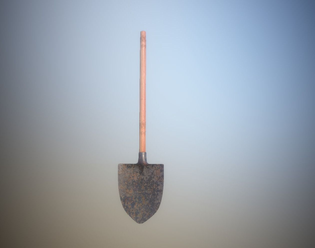 Game Ready Shovel LP PBR Low-poly 3D model