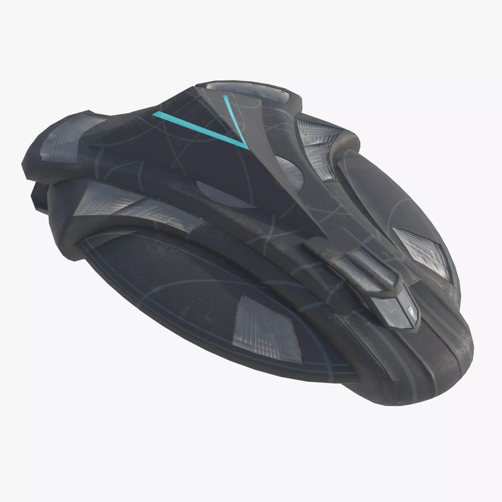 battleship Alkesh Low-poly 3D model_0