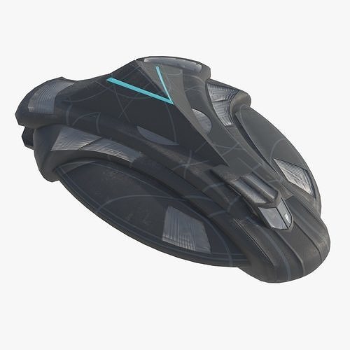 battleship Alkesh Low-poly 3D model