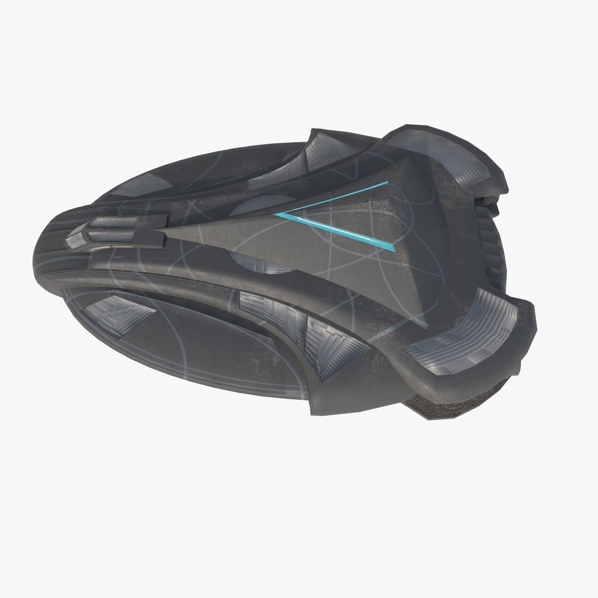 battleship Alkesh Low-poly 3D model_5