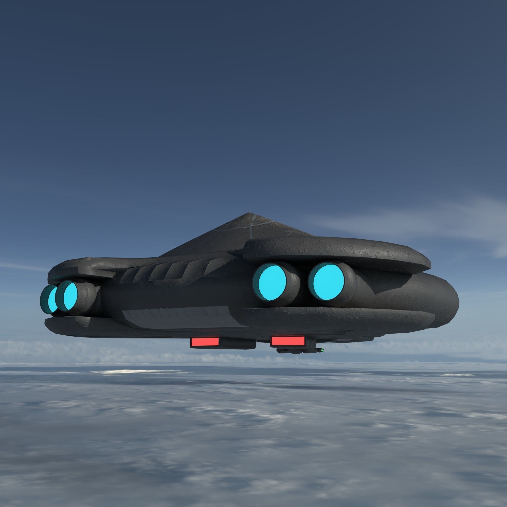 battleship Alkesh Low-poly 3D model_11