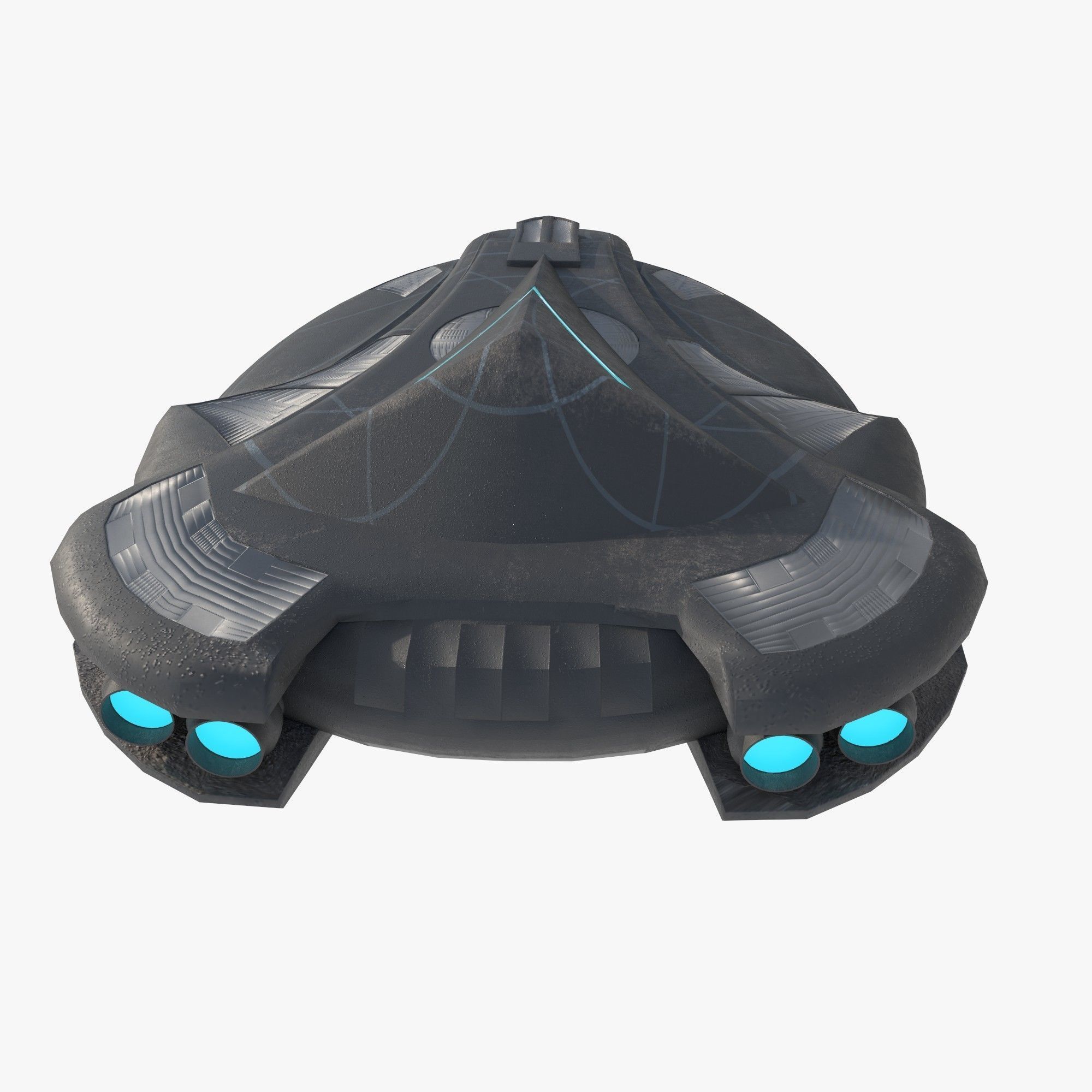 battleship Alkesh Low-poly 3D model_6