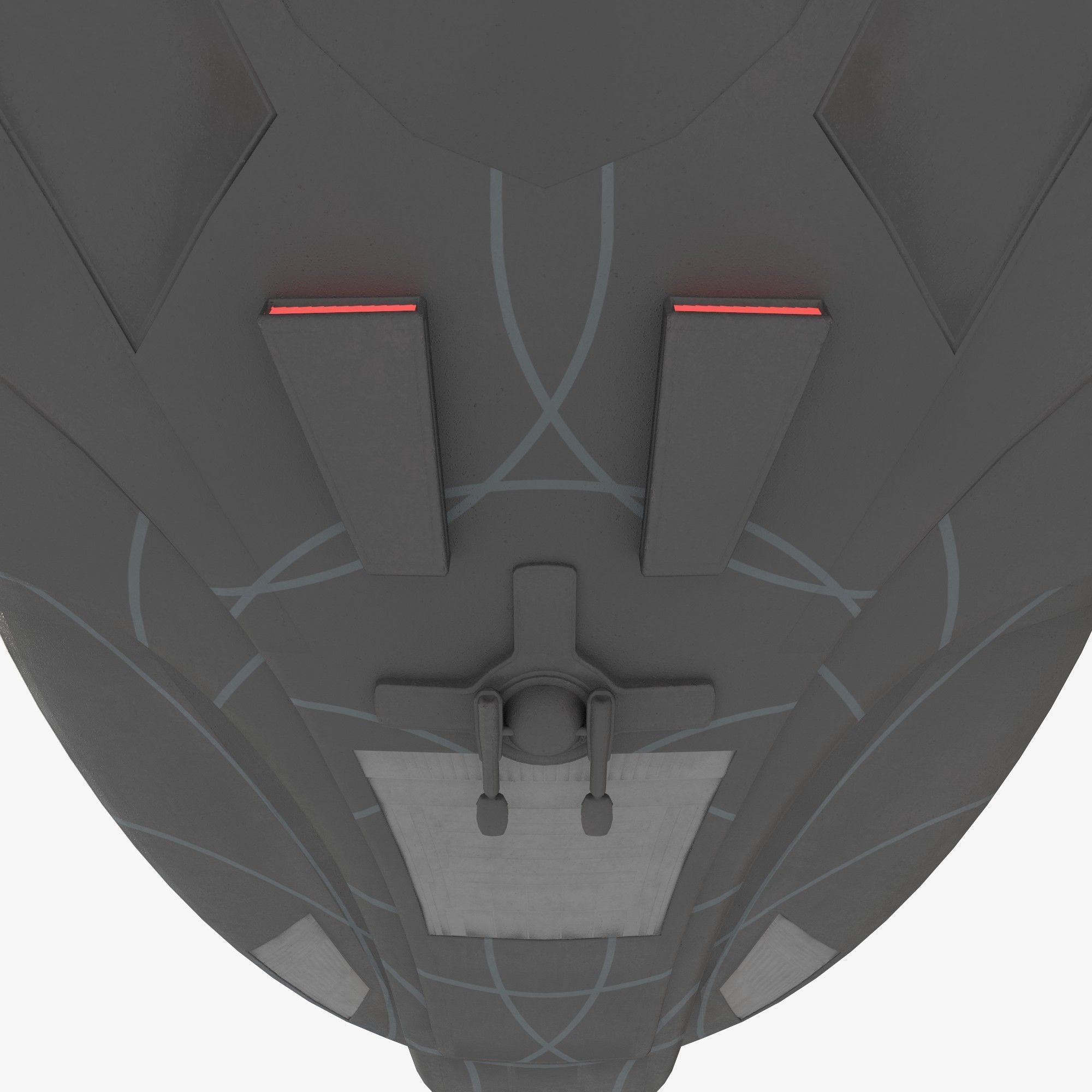 battleship Alkesh Low-poly 3D model_7