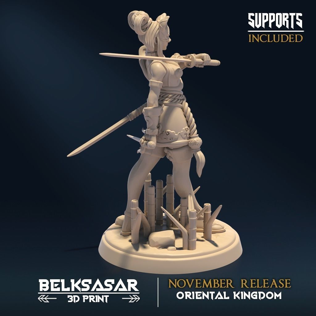 Moonshine Ninja D Normal and Nude 3D print model_6