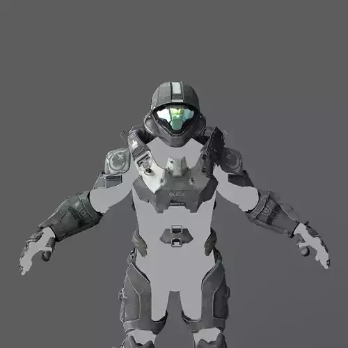 Edward Buck Halo 5 Helljumper Wearable Armor with Helmet 3D print model