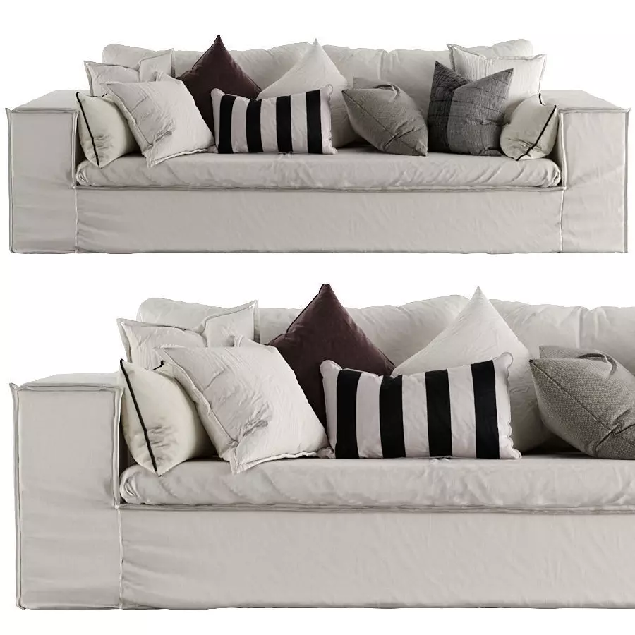 Custom Scandinavian Sofa 01 3D model_0