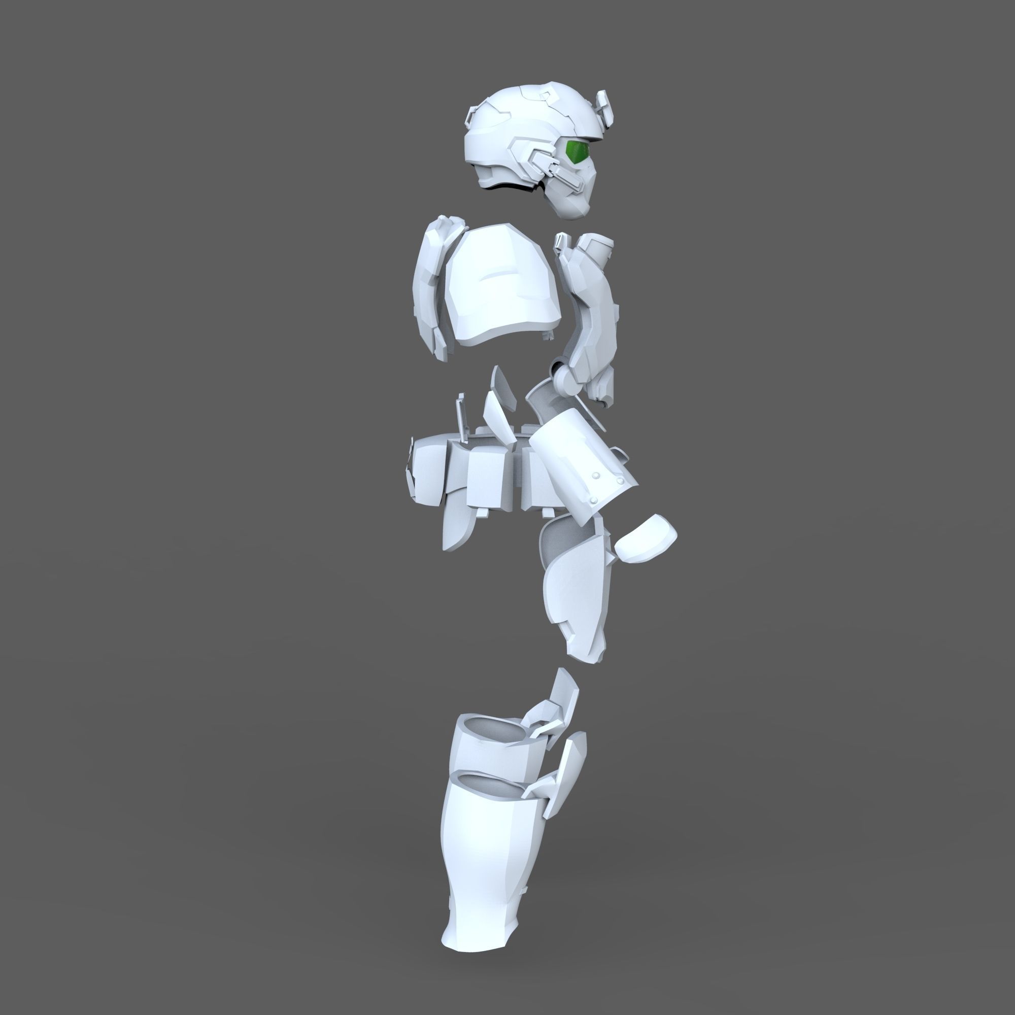 Halo 4 USNC Marine Full Body Wearable Armor with Helmet 3D print model_91