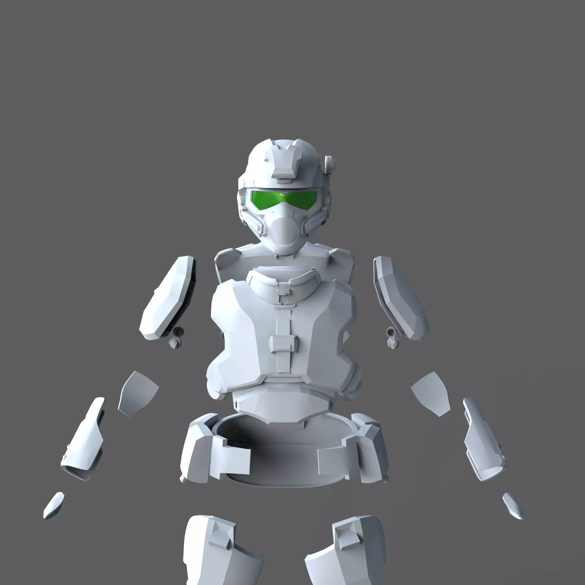 Halo 4 USNC Marine Full Body Wearable Armor with Helmet 3D print model_0