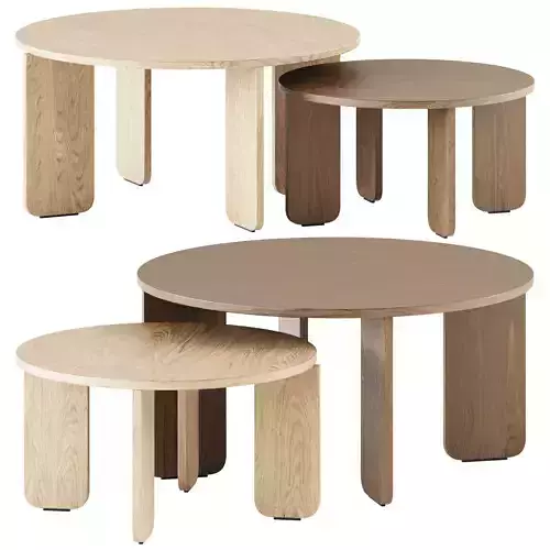 Kuvu Coffee Tables by Noo ma