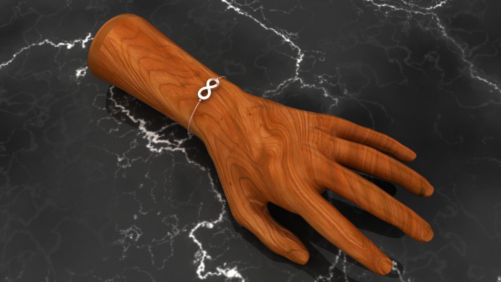 Bracelet B3 The luxury female bracelet 3D print model_16