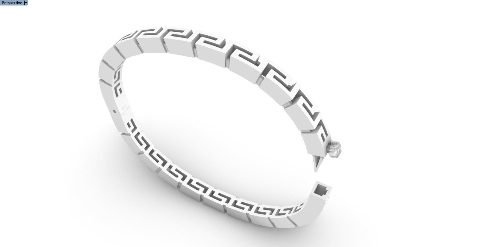 Oval luxury Women Bracelet Versace bracelet 3D model 3D printable