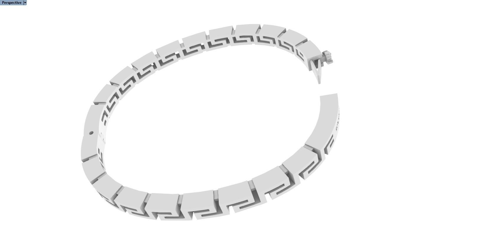 Oval luxury Women Bracelet Versace bracelet 3D model 3D printable