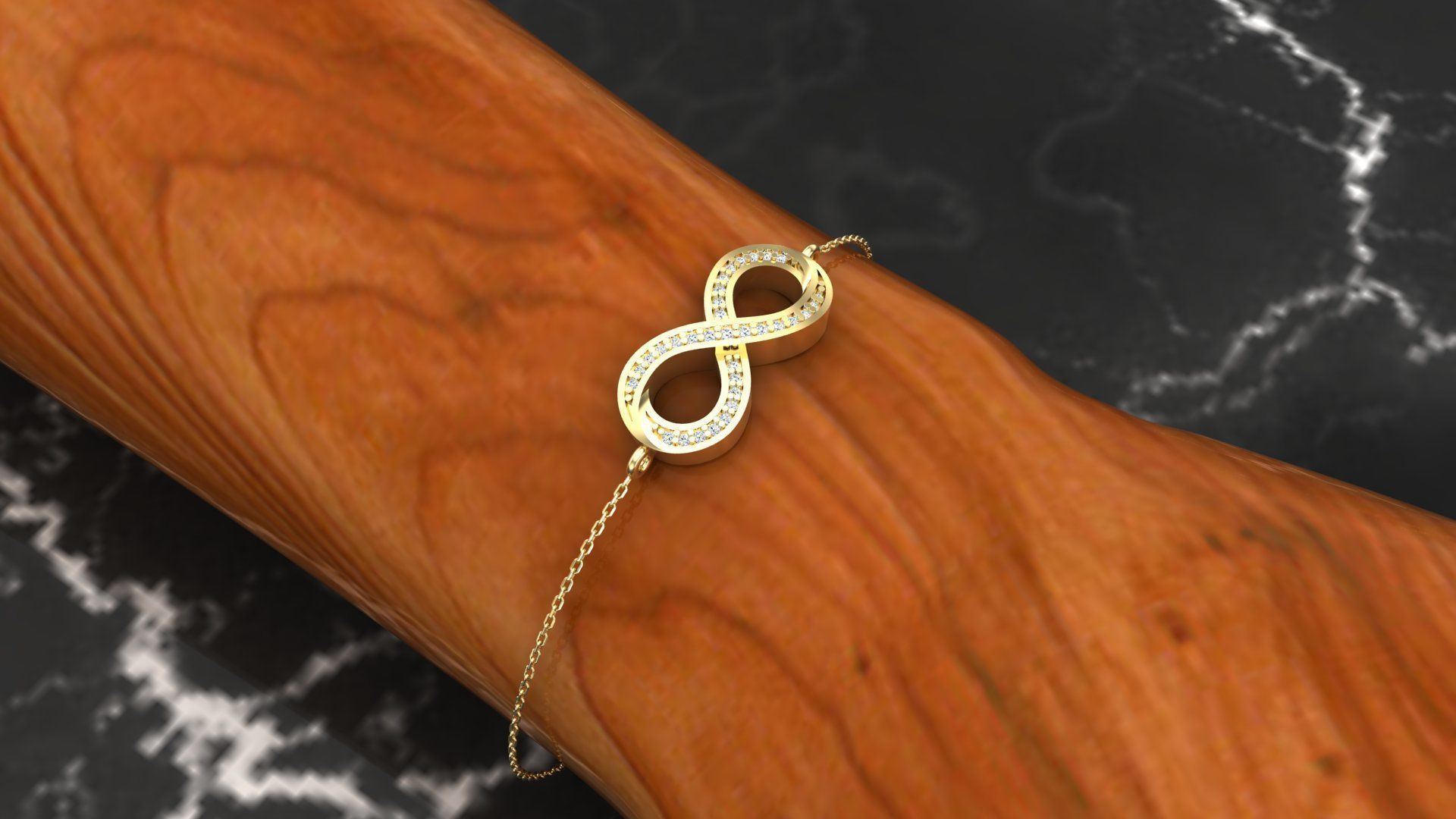 Bracelet B4 The luxury female bracelet 3D print model_6