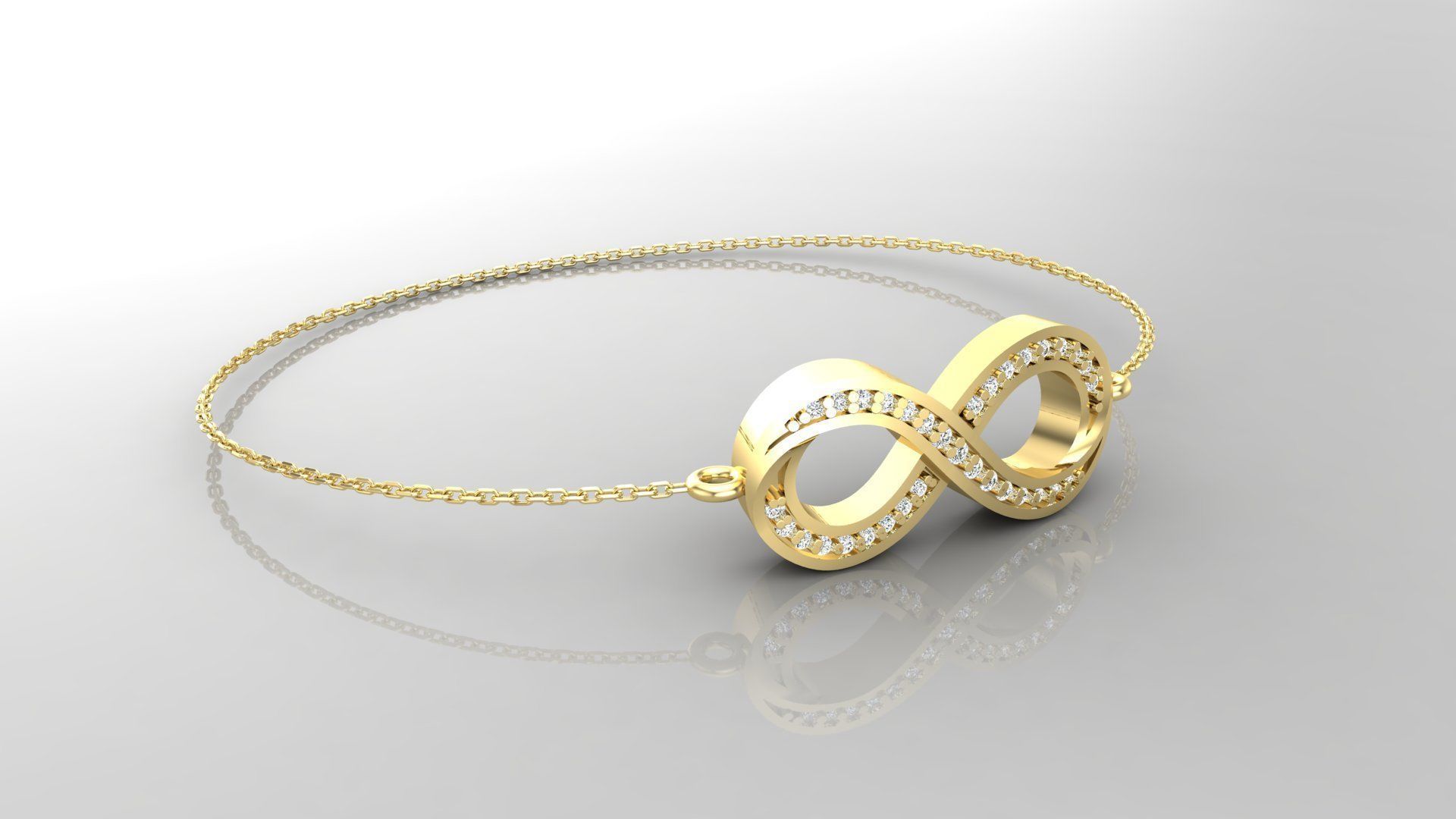 Bracelet B4 The luxury female bracelet 3D print model_3