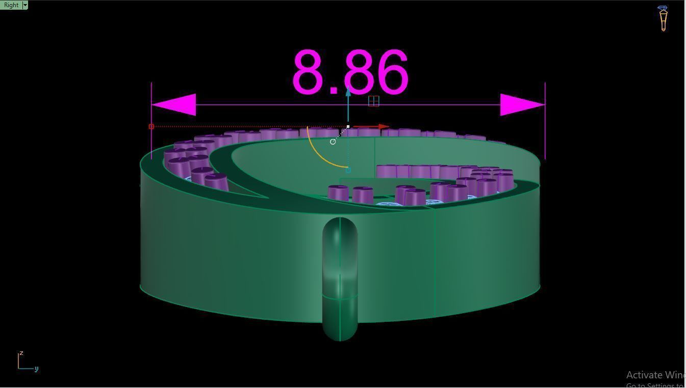 Bracelet B4 The luxury female bracelet 3D print model_10