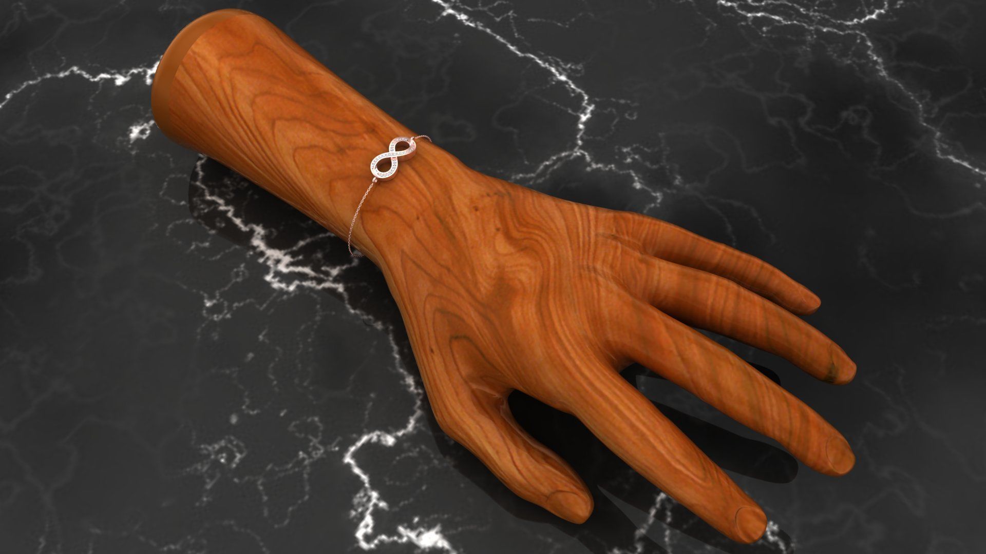 Bracelet B4 The luxury female bracelet 3D print model_22