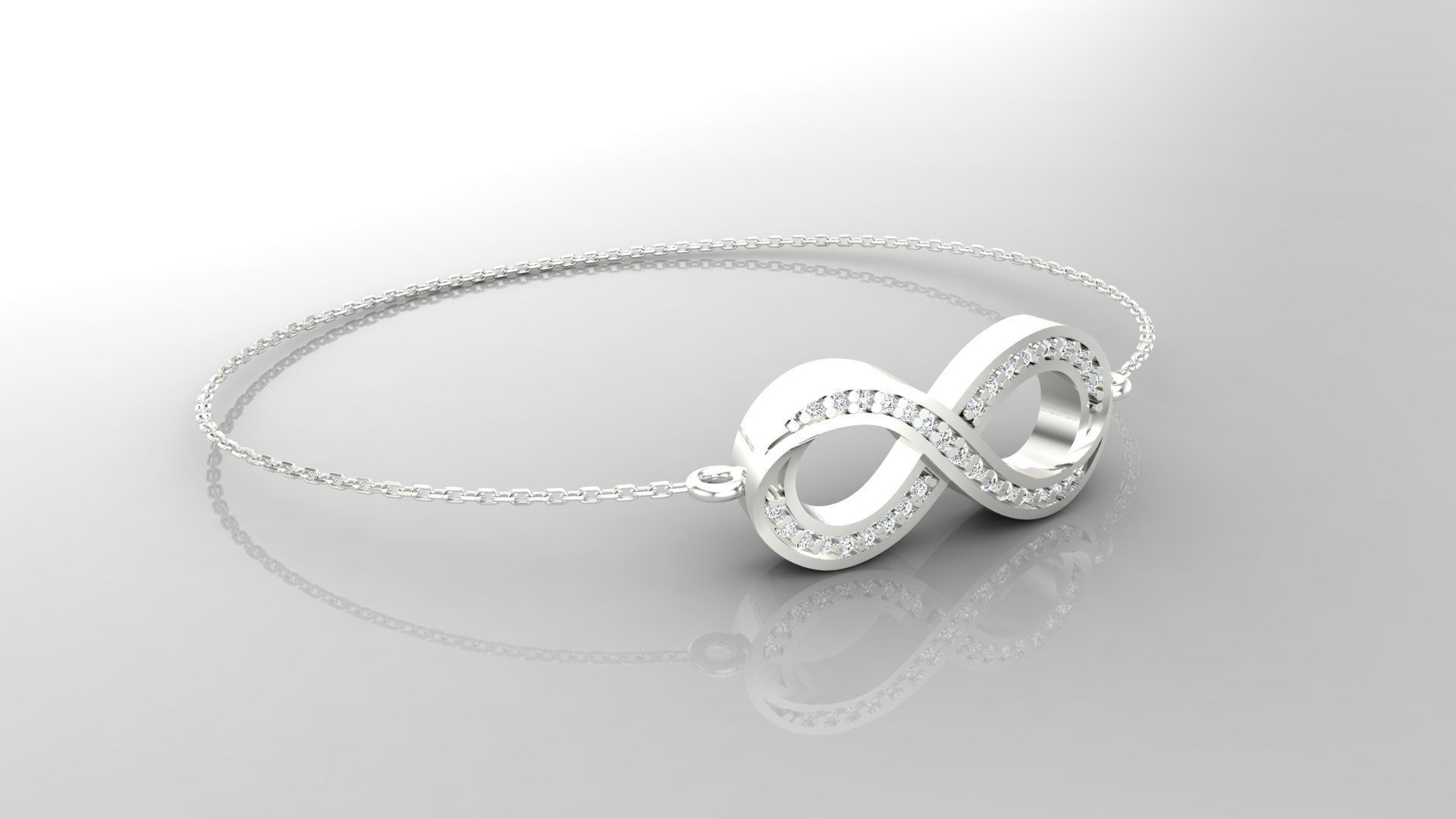 Bracelet B4 The luxury female bracelet 3D print model_16