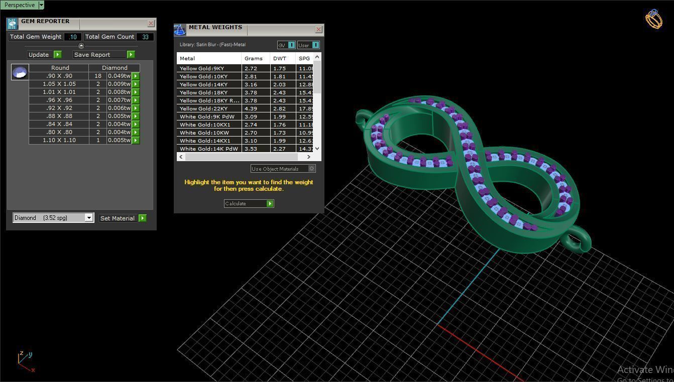 Bracelet B4 The luxury female bracelet 3D print model_12