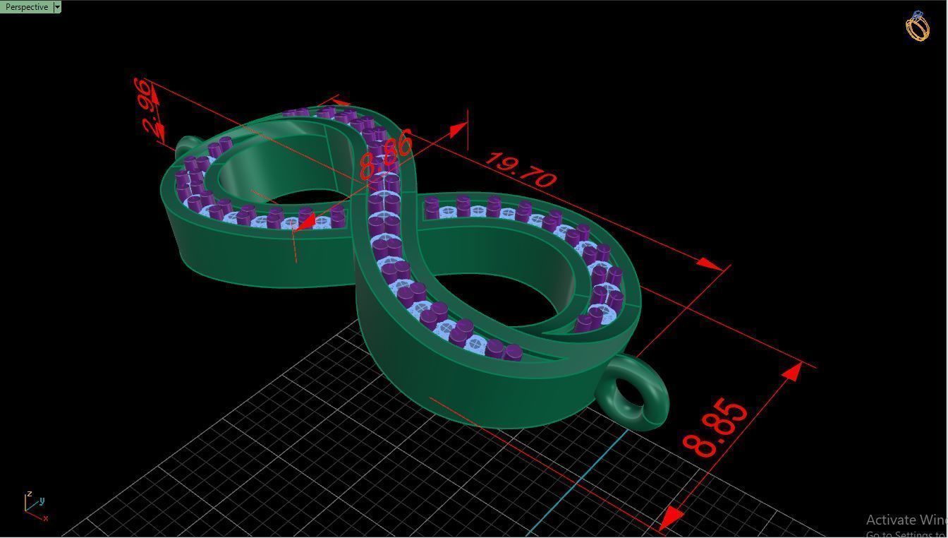Bracelet B4 The luxury female bracelet 3D print model_11