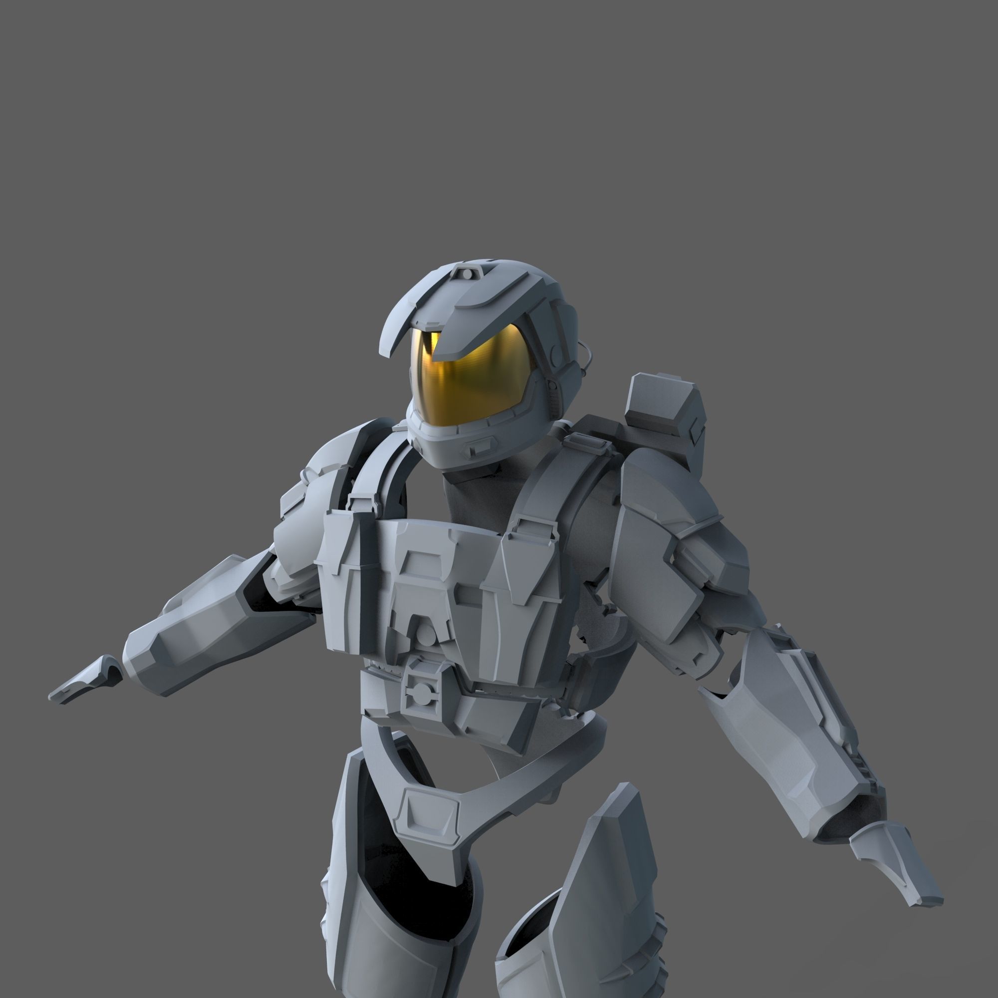 Orion Halo 2 MCC Full Body Wearable Armor with Helmet 3D print model_54