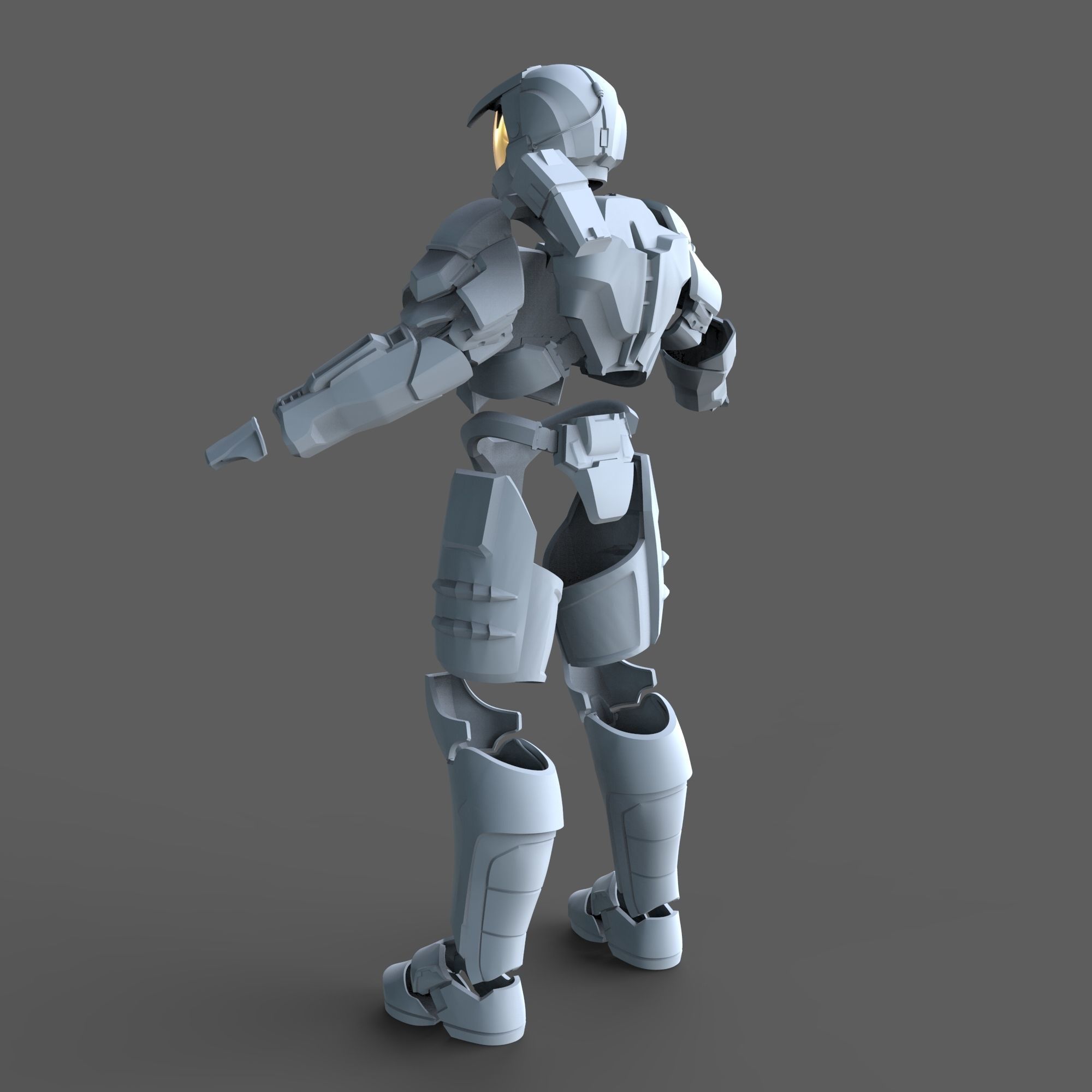 Orion Halo 2 MCC Full Body Wearable Armor with Helmet 3D print model_78