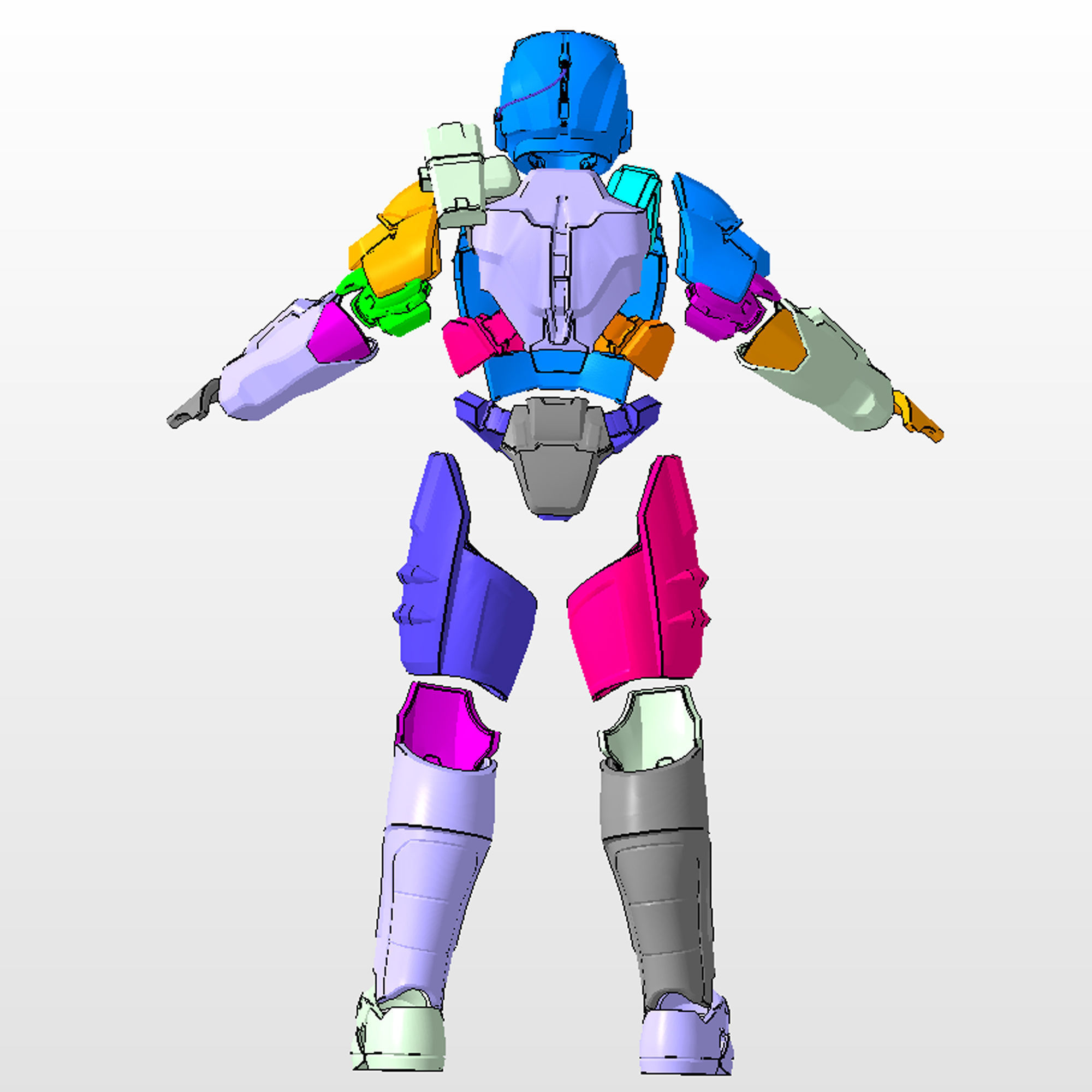 Orion Halo 2 MCC Full Body Wearable Armor with Helmet 3D print model_10