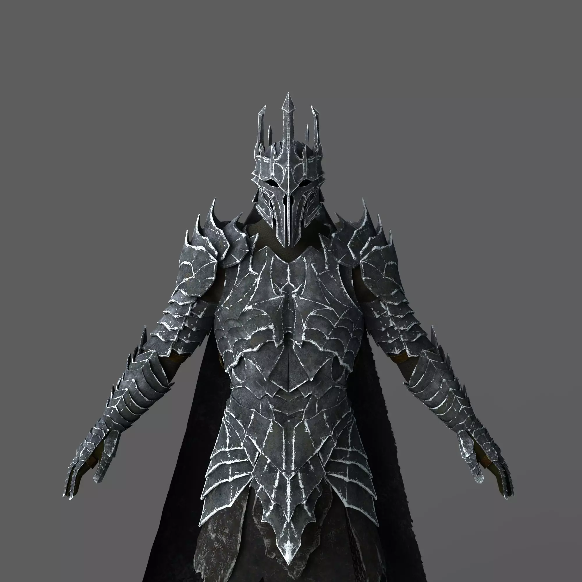 Lord Sauron Shadow of Mordor LOTR Full Body Wearable Armor 3D print model_0