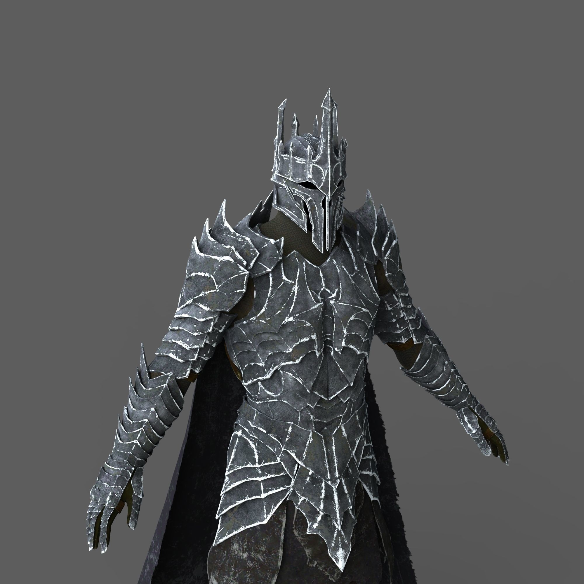Lord Sauron Shadow of Mordor LOTR Full Body Wearable Armor 3D print model_65