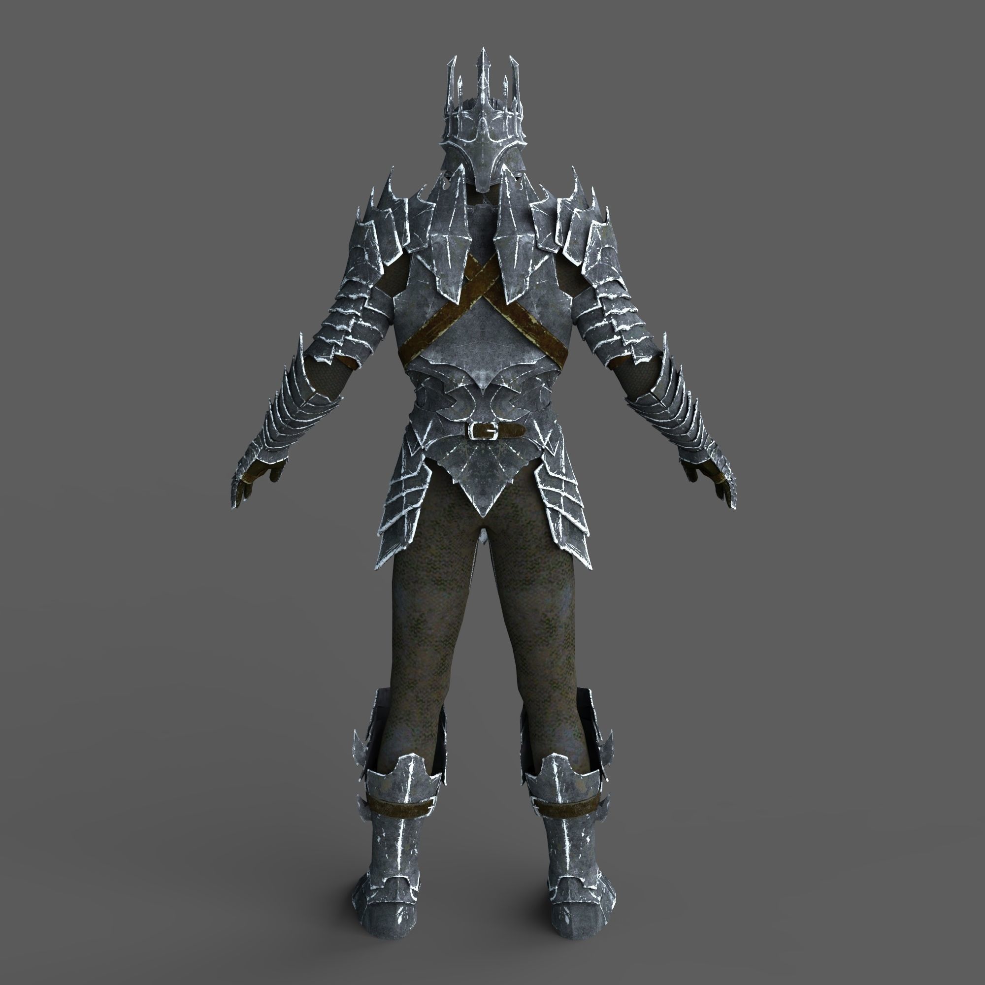 Lord Sauron Shadow of Mordor LOTR Full Body Wearable Armor 3D print model_56