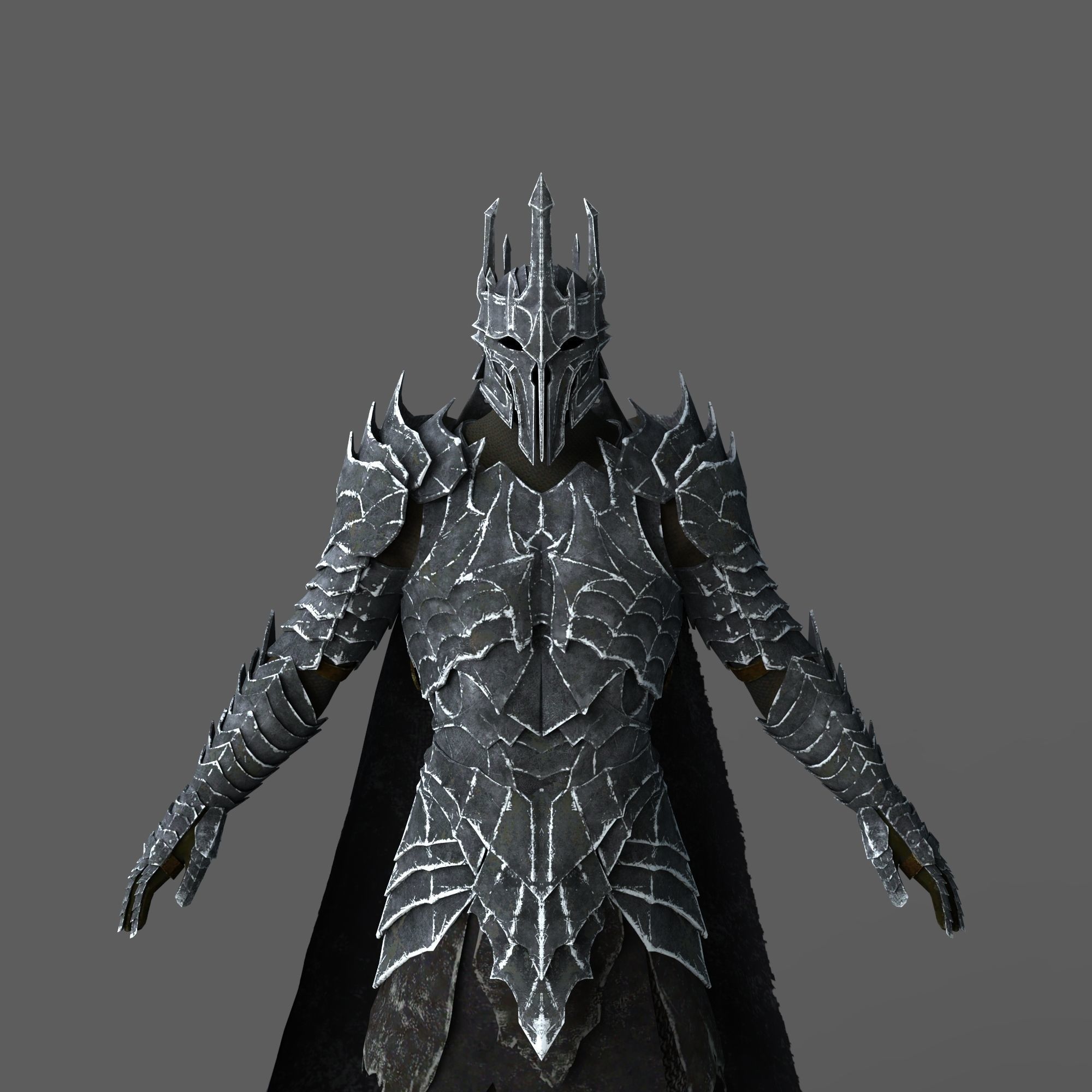 Lord Sauron Shadow of Mordor LOTR Full Body Wearable Armor 3D print model_68