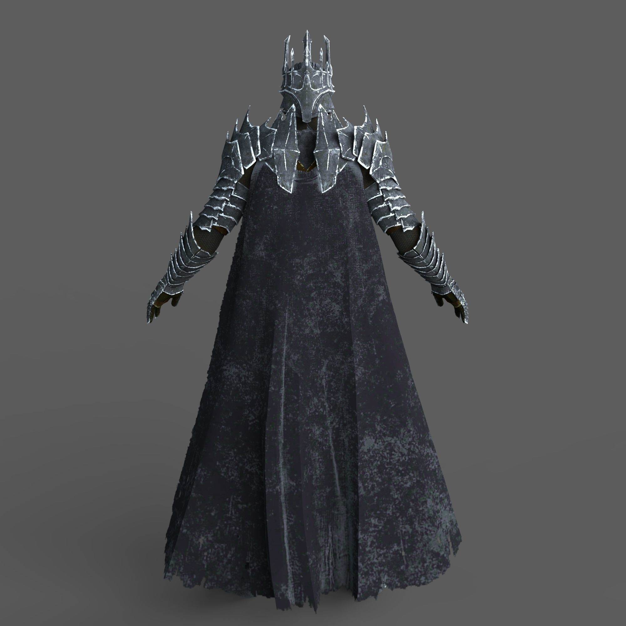 Lord Sauron Shadow of Mordor LOTR Full Body Wearable Armor 3D print model_98