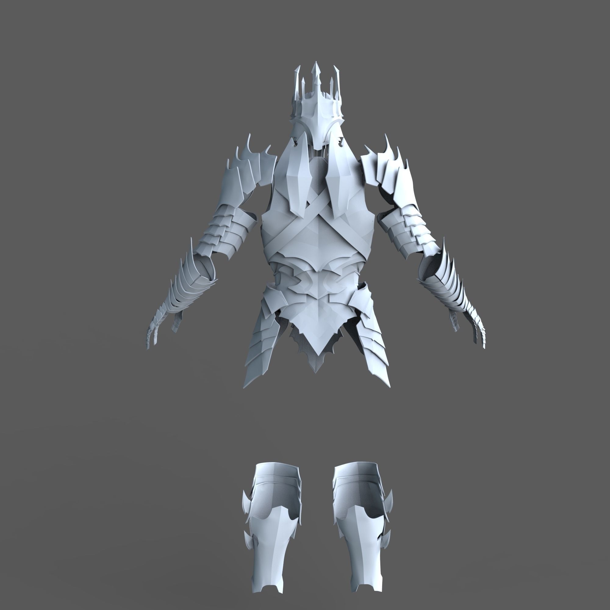 Lord Sauron Shadow of Mordor LOTR Full Body Wearable Armor 3D print model_66