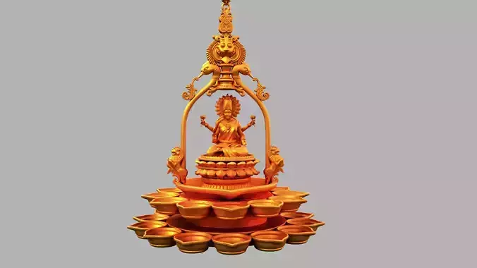 oil lamp lakshmi