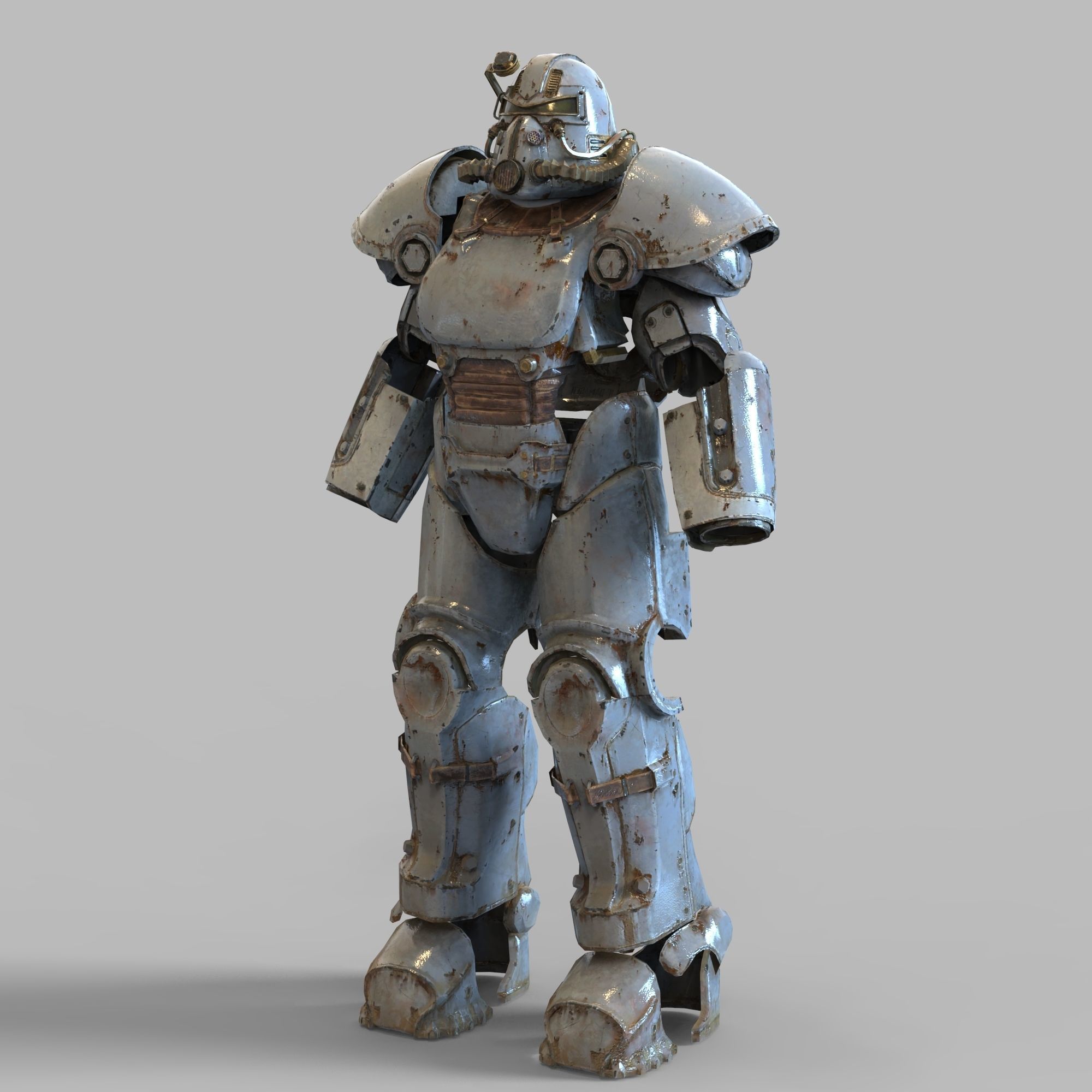 Fallout T-51B Full Body Wearable Power Armor with Helmet 3D print model_116