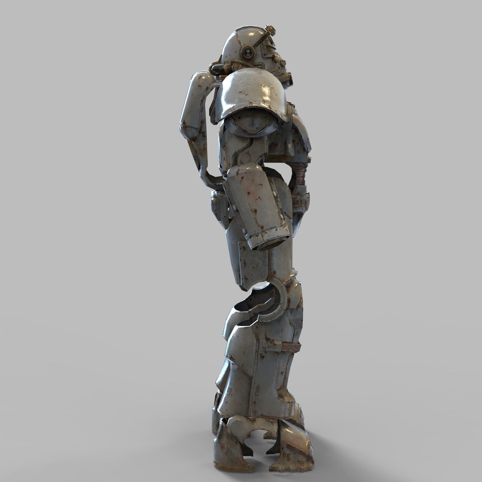 Fallout T-51B Full Body Wearable Power Armor with Helmet 3D print model_84
