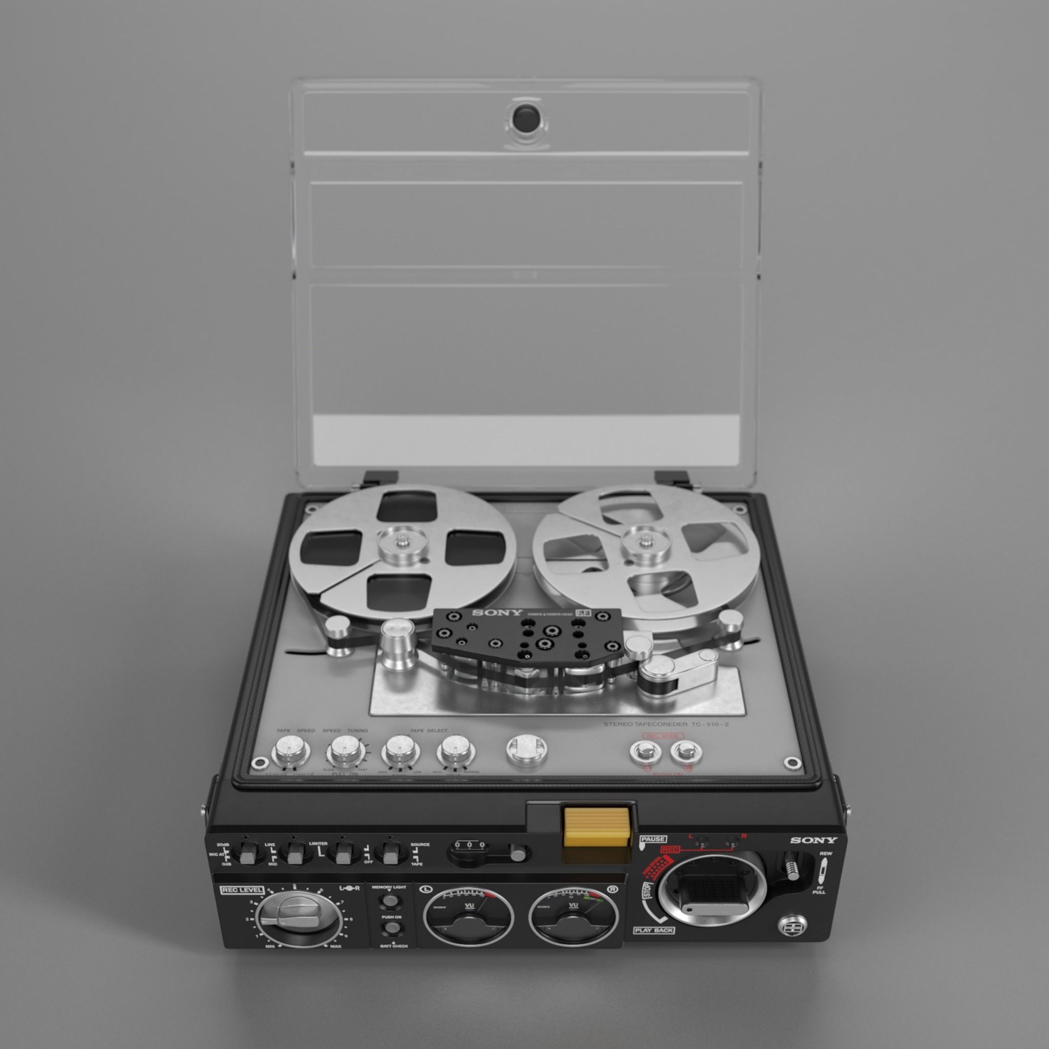 Sony TC 510 - Tape Recorder 3D model_3