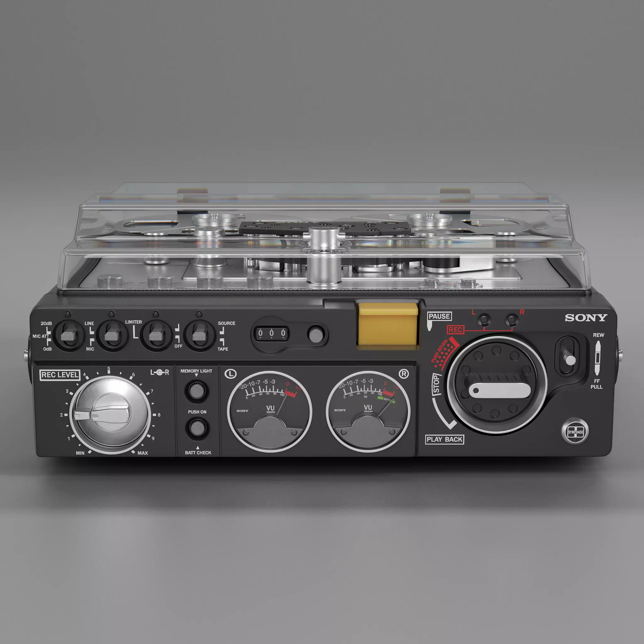 Sony TC 510 - Tape Recorder 3D model_0