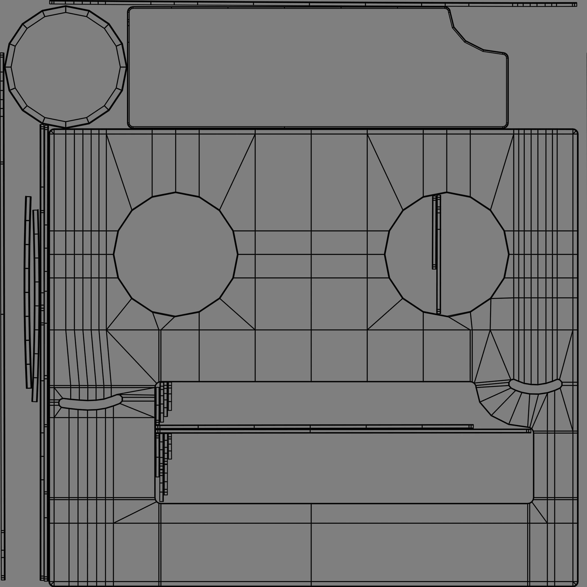 Sony TC 510 - Tape Recorder 3D model_13
