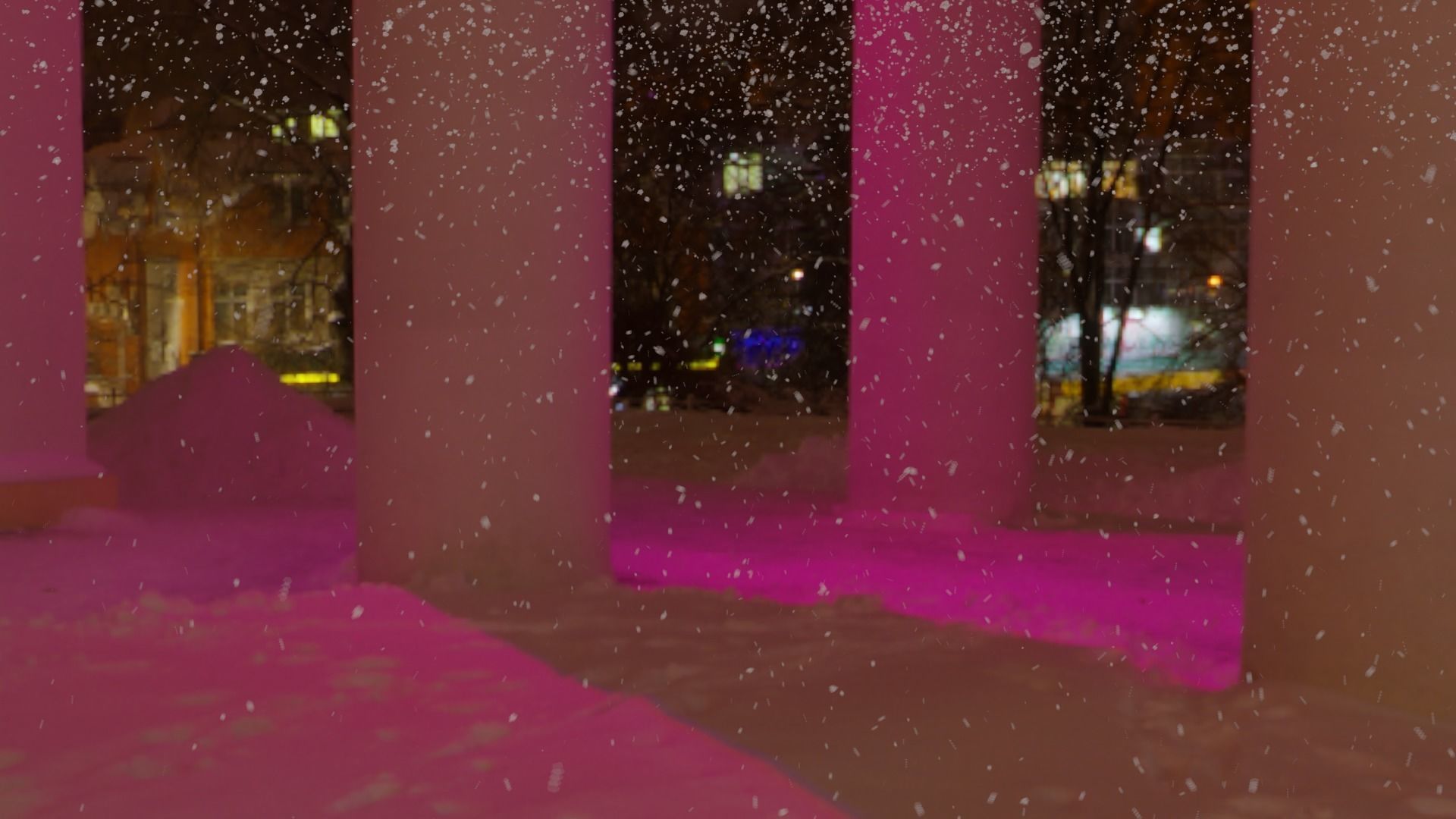 Snow blizzard Low-poly 3D model_4