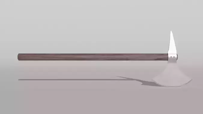 Battle Axe Low-poly 3D model