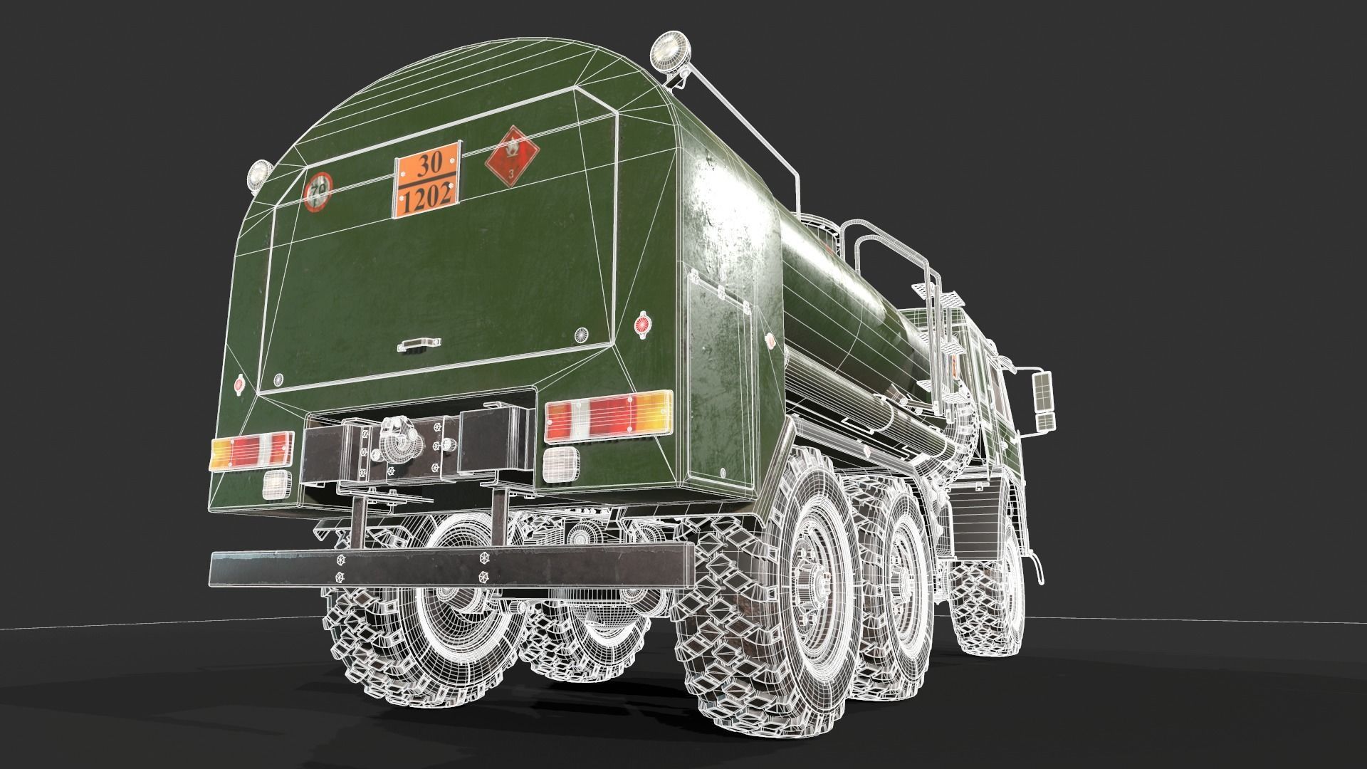 Kamaz ATZ 12 Tanker 3D model_19