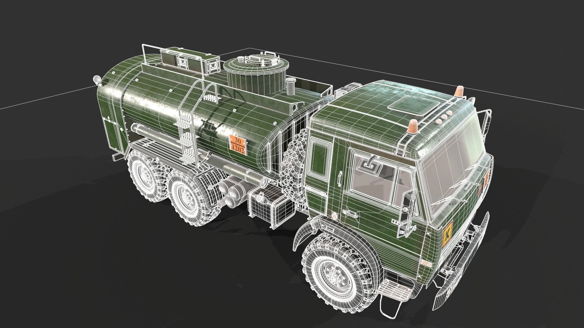 Kamaz ATZ 12 Tanker 3D model_21