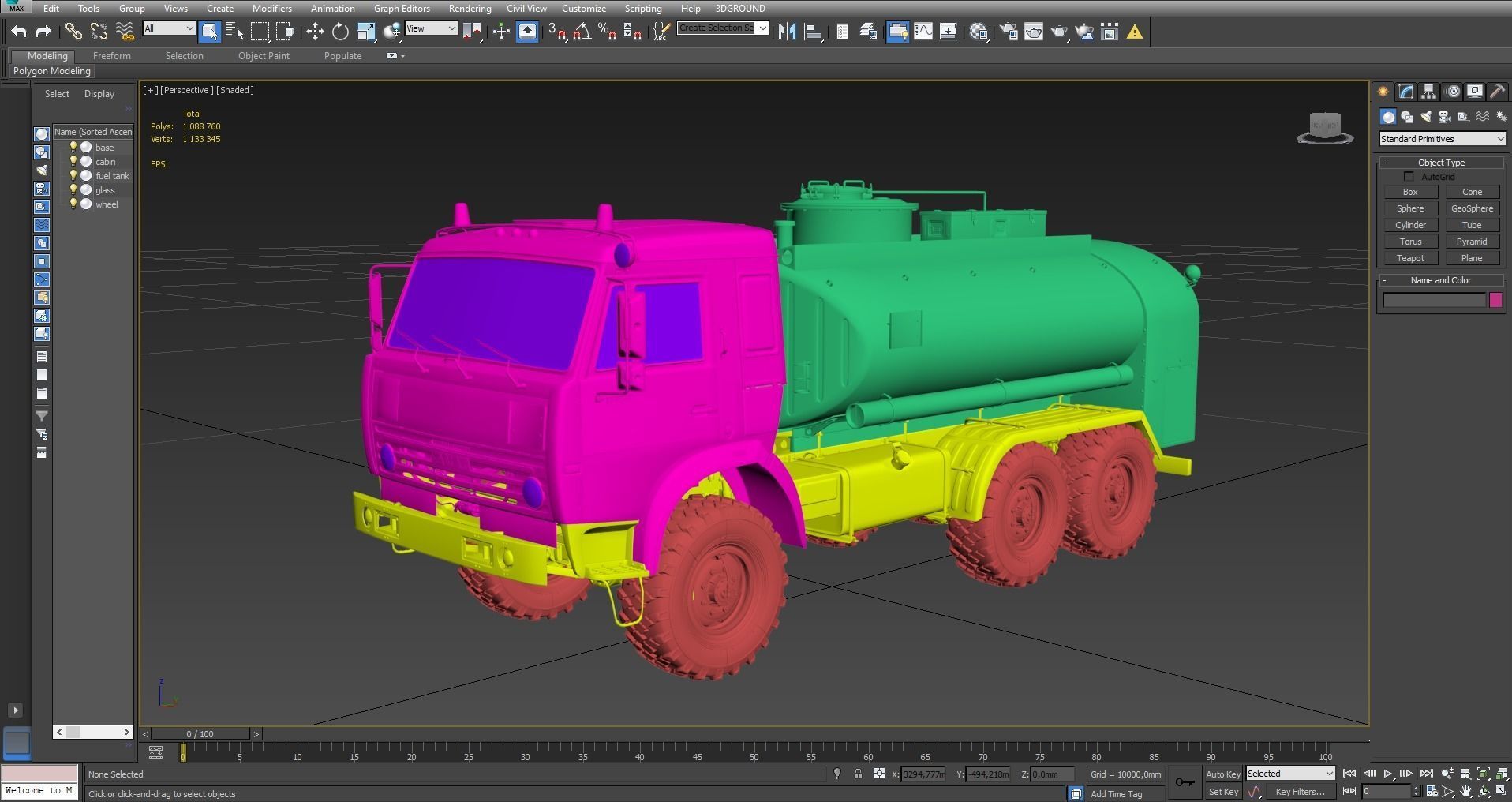 Kamaz ATZ 12 Tanker 3D model_22