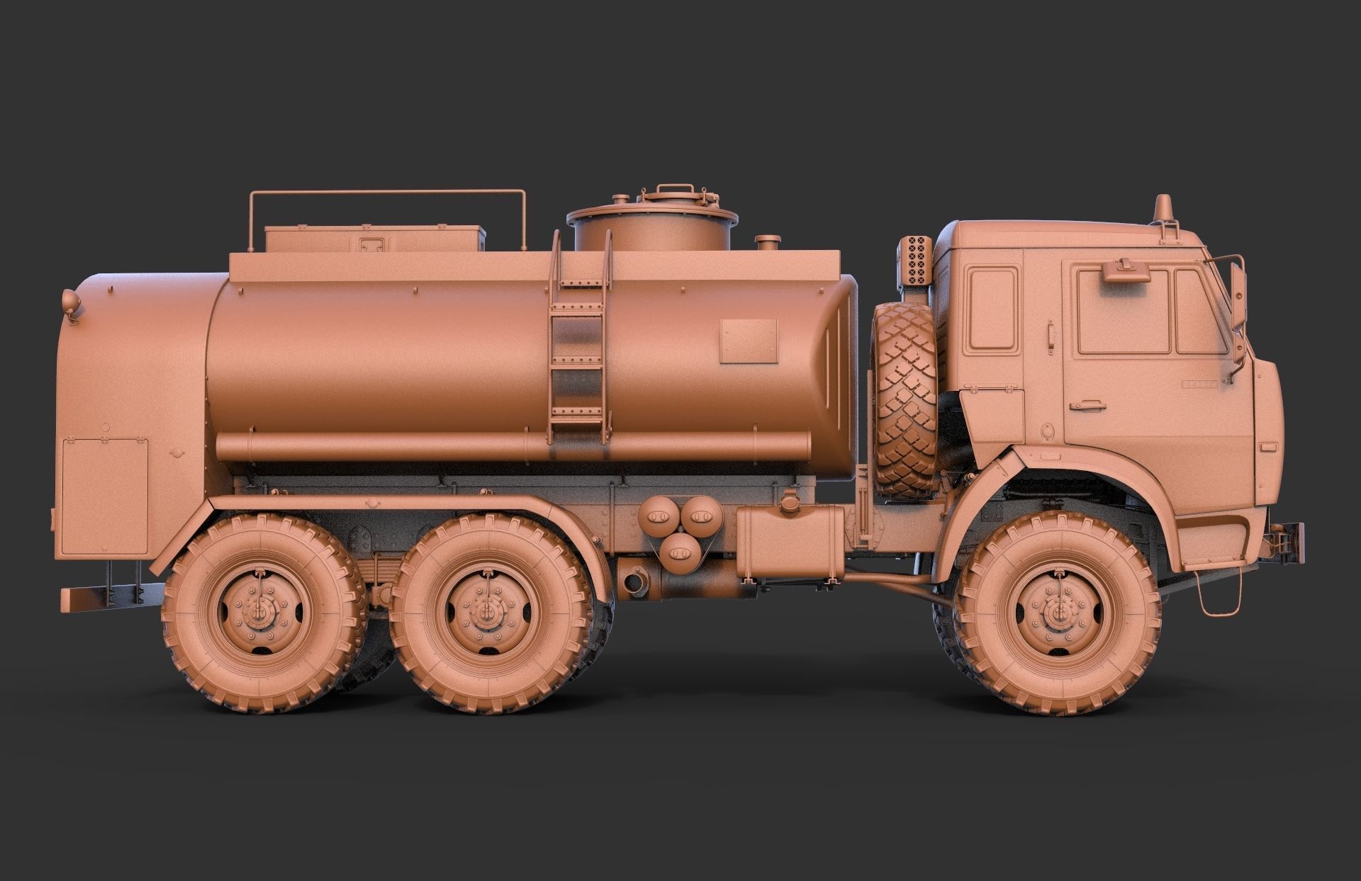 Kamaz ATZ 12 Tanker 3D model_11