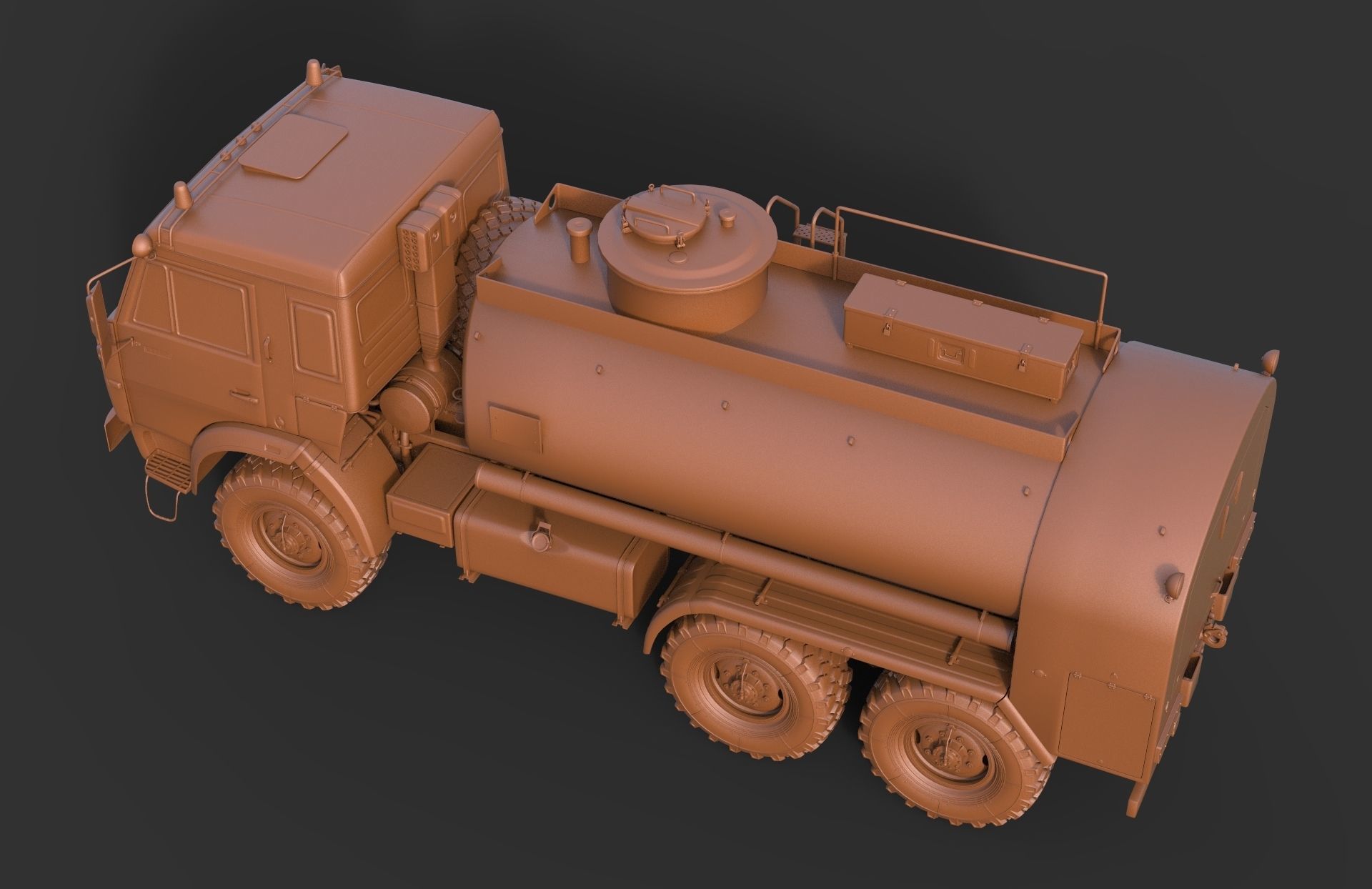 Kamaz ATZ 12 Tanker 3D model_13