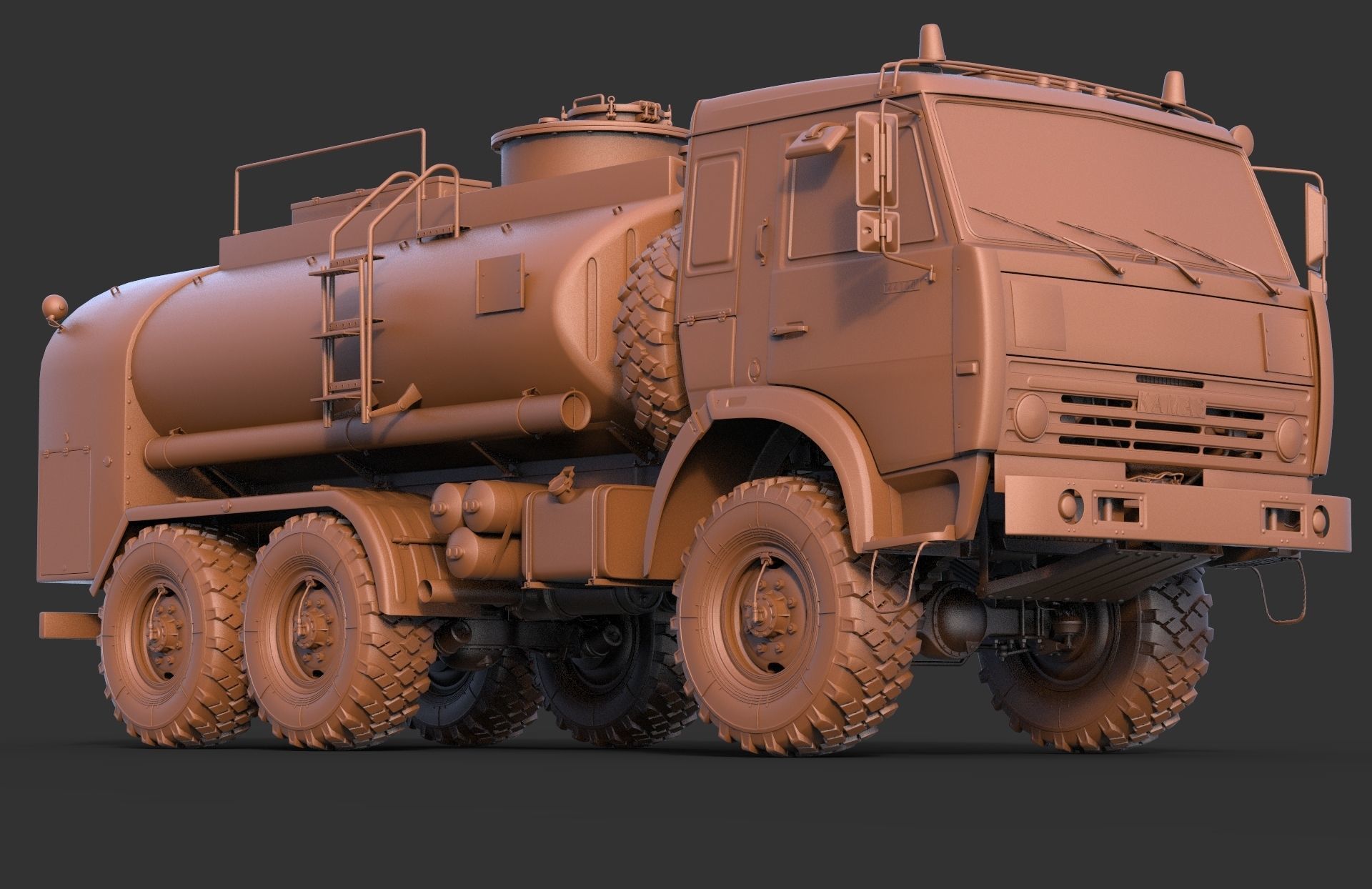 Kamaz ATZ 12 Tanker 3D model_10
