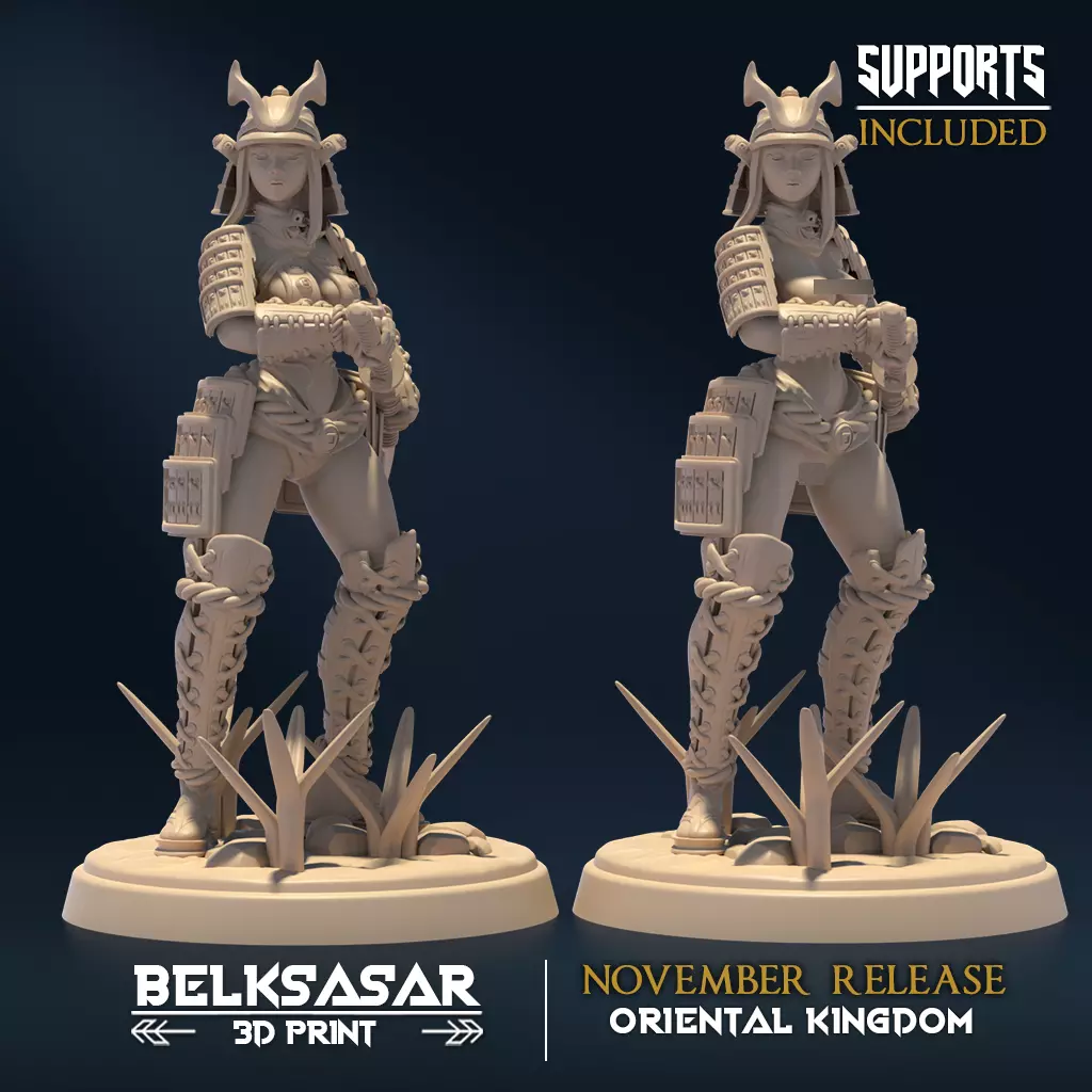 Moonshine Samurai C Nude and Normal 3D print model_0