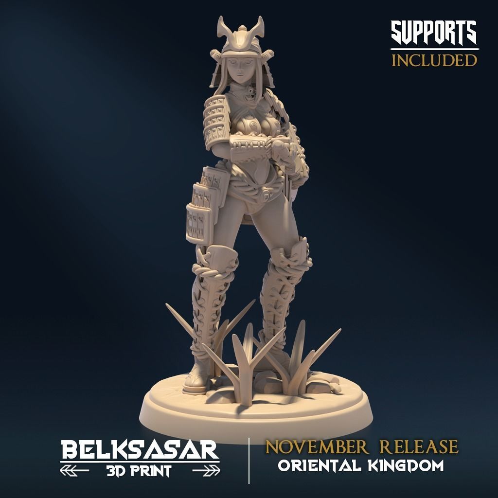 Moonshine Samurai C Nude and Normal 3D print model_2