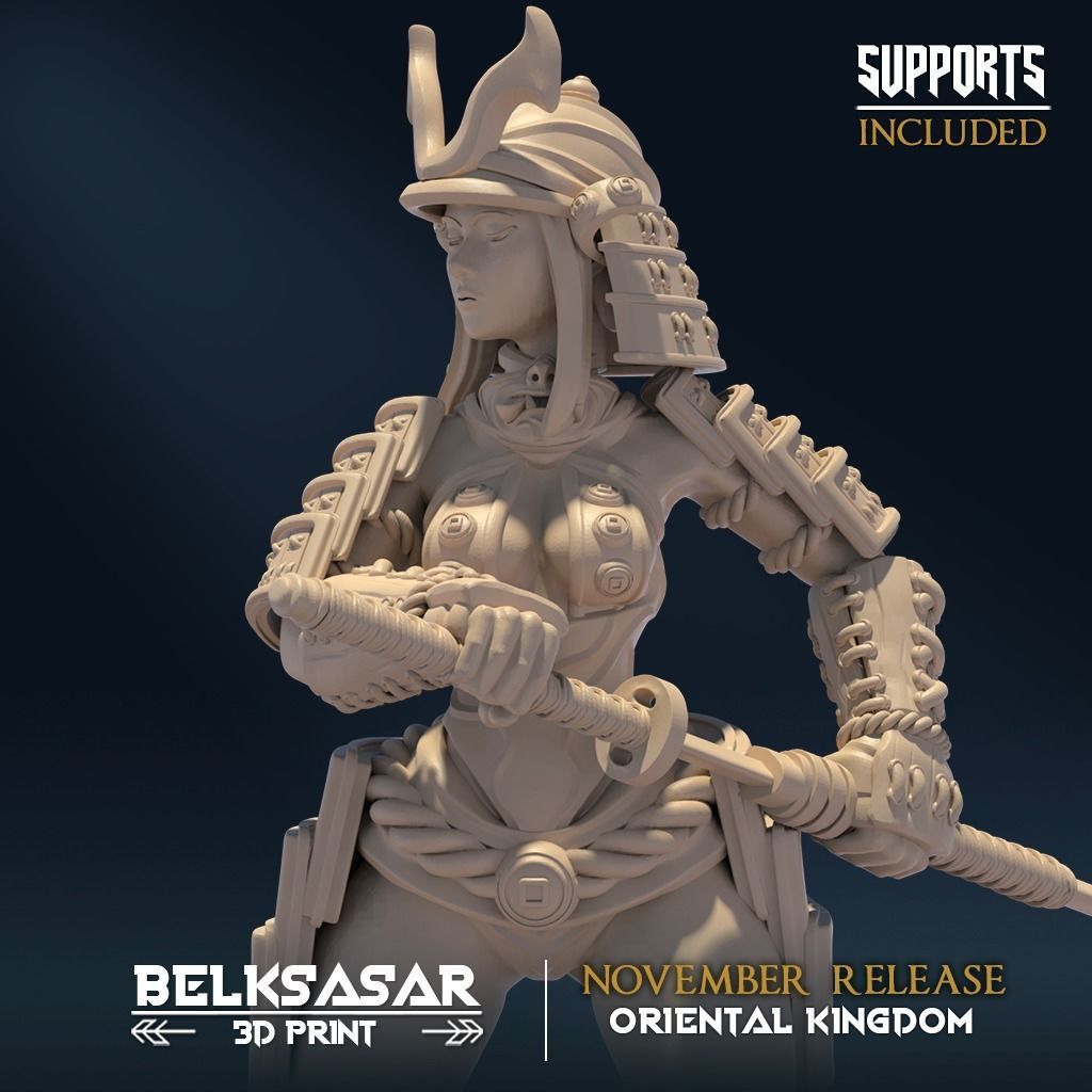 Moonshine Samurai C Nude and Normal 3D print model_8