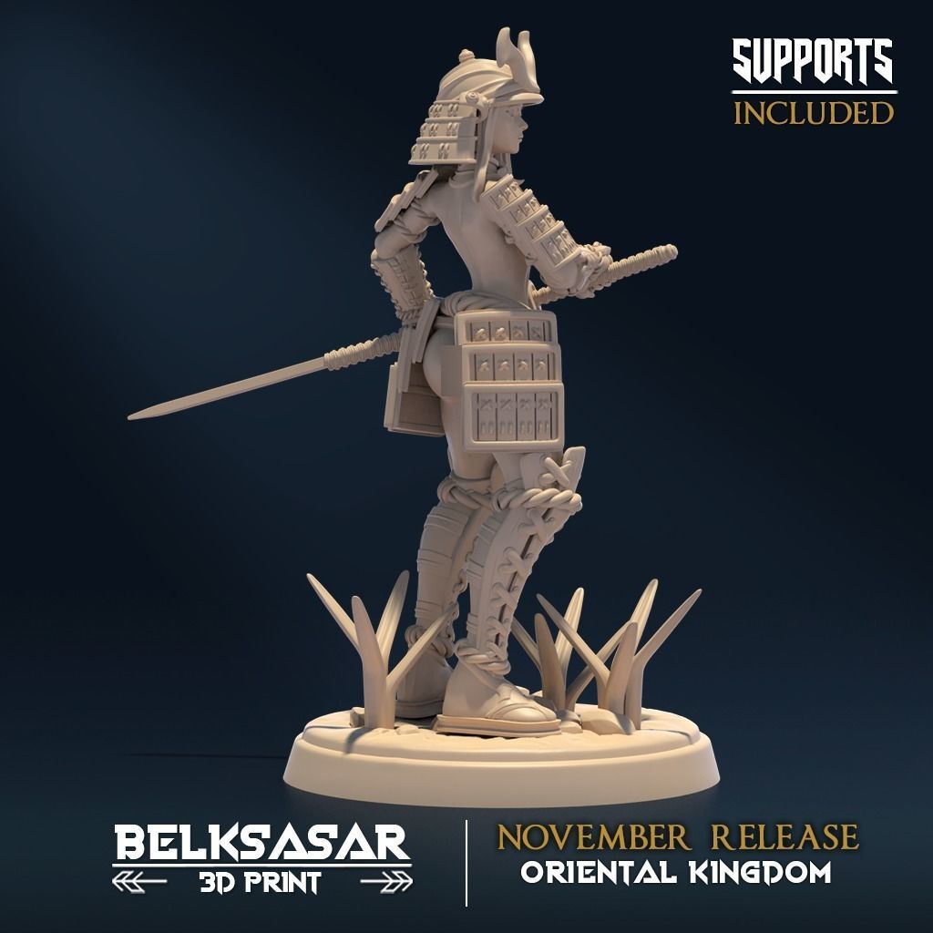 Moonshine Samurai C Nude and Normal 3D print model_5